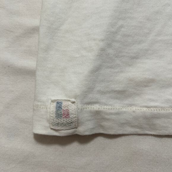 VTG 90's Blank Distressed Short Sleeve T-Shirt White M - Picture 2 of 6